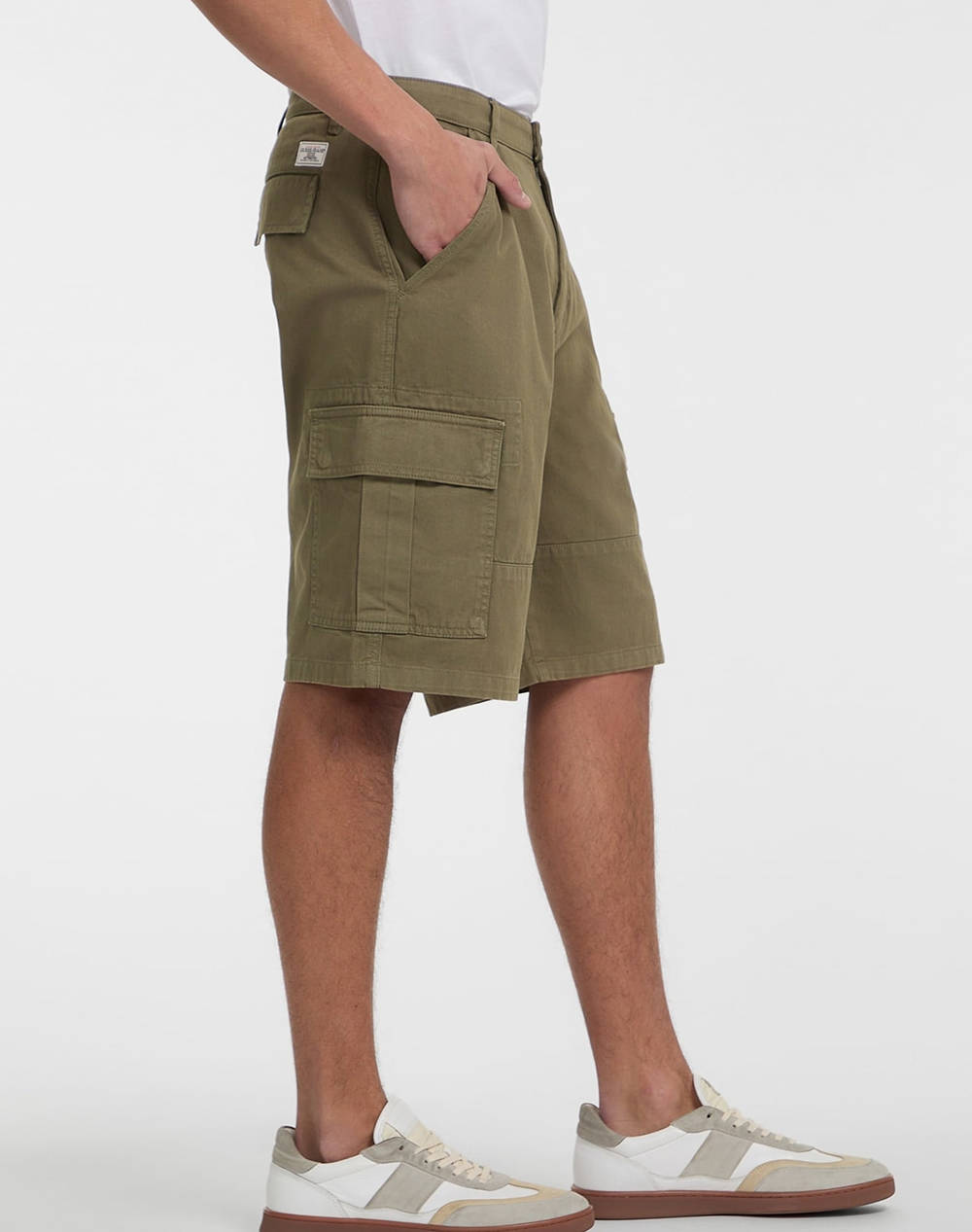 GUESS JEANS GJ CARGO CHINO SHORT - ECO ORG CO CLASSIC RG TWILL340 PANTALONI SCURTI DE BARBATI