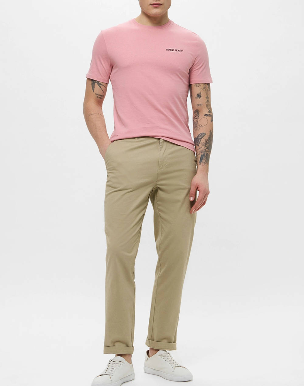 GUESS JEANS GJ SS CN SLIM AMERICAN TR TEE BLUZA DE BARBATI