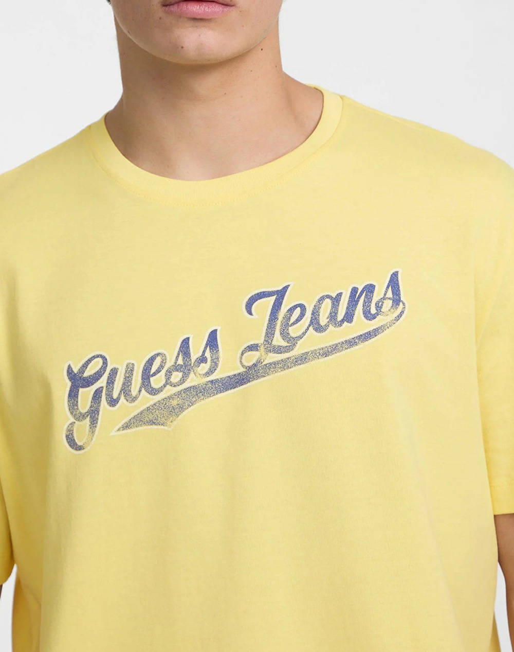 GUESS JEANS GJ SS CN REG 1981 TE - MID ORGANIC HEAVY JERSEY 205 BLUZA DE BARBATI