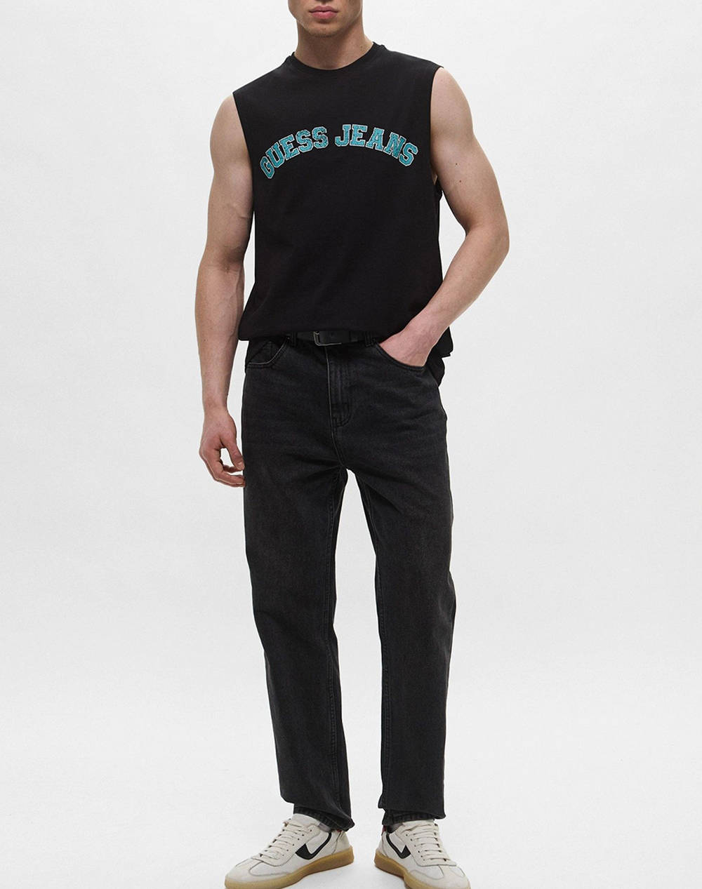GUESS JEANS GJ MUSCLE COLLEGIATE - ORGANIC COTTON 160GSM BLUZA DE BARBATI