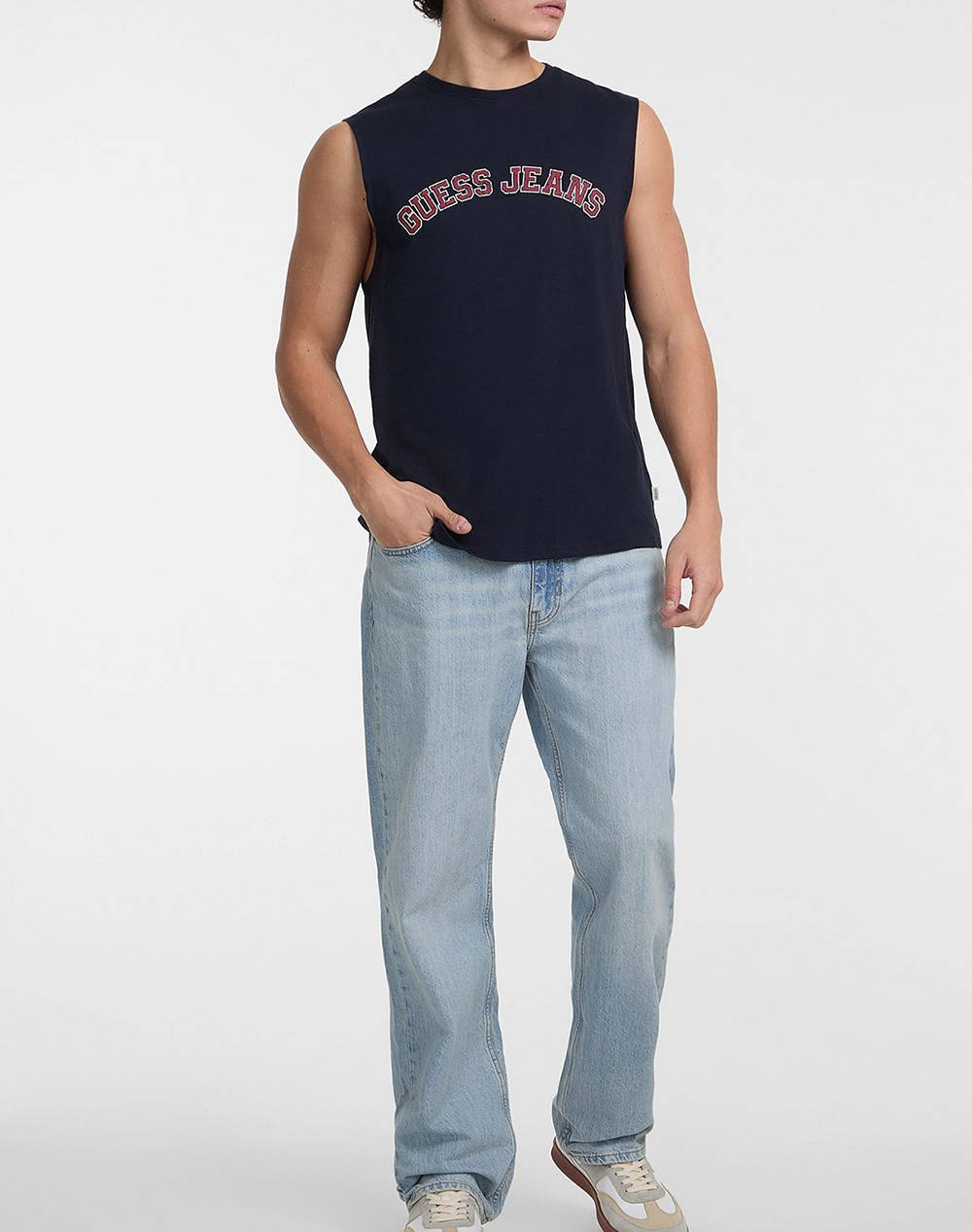 GUESS JEANS GJ MUSCLE COLLEGIATE - ORGANIC COTTON 160GSM BLUZA DE BARBATI