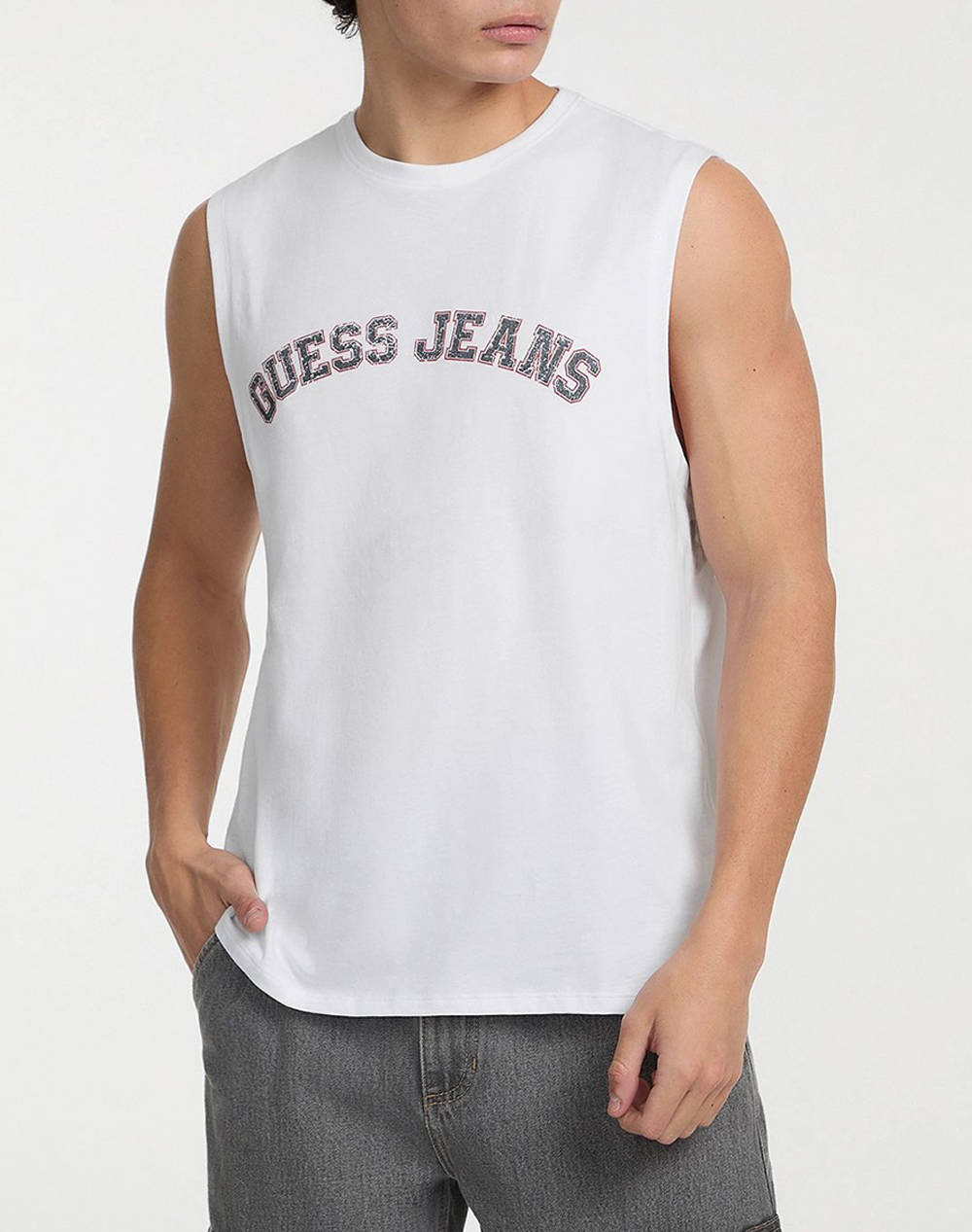 GUESS JEANS GJ MUSCLE COLLEGIATE - ORGANIC COTTON 160GSM BLUZA DE BARBATI
