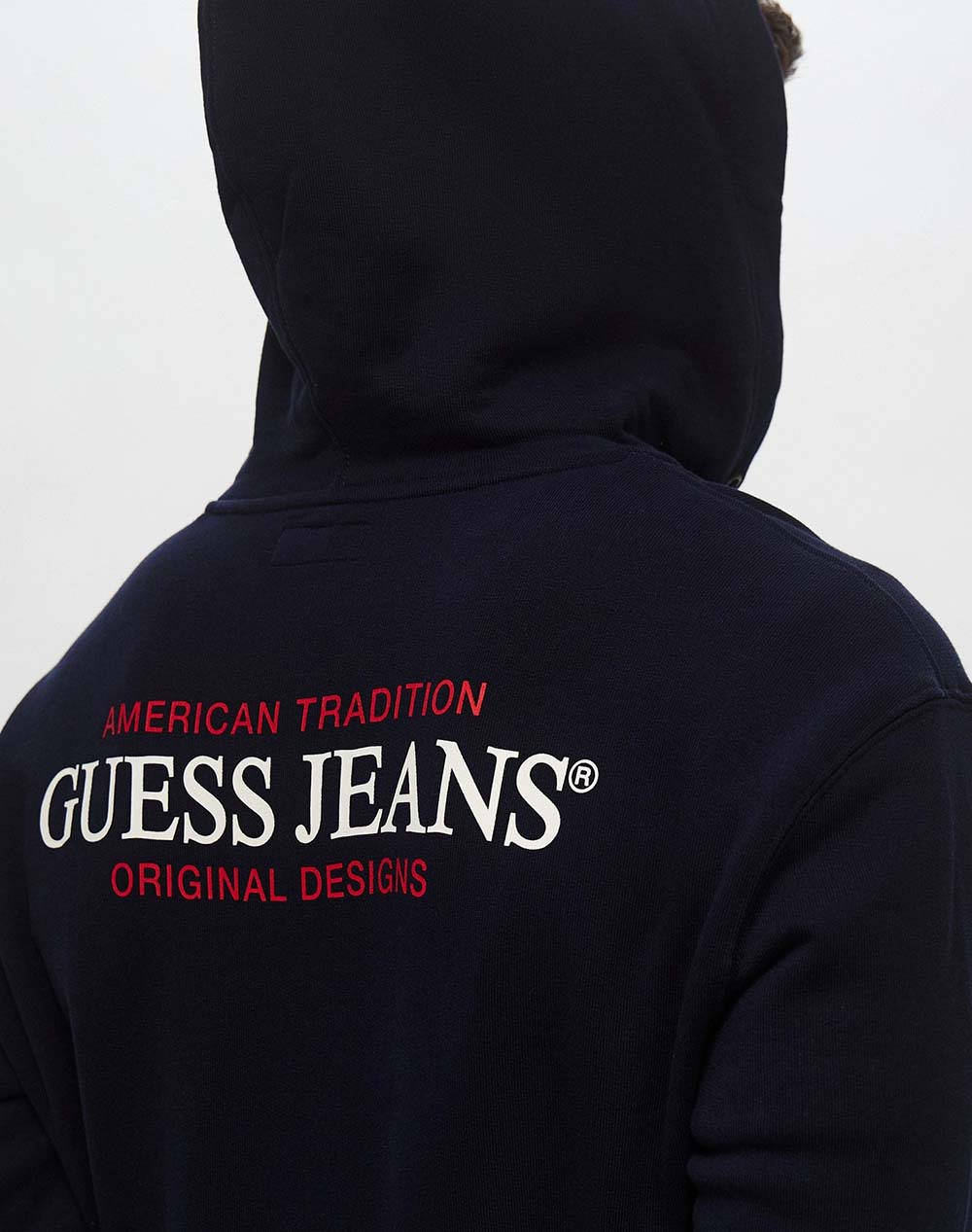 GUESS JEANS GJ ZIP HOOD REG AM TRAD SWEAT BLUZA TRENING DE BARBATI
