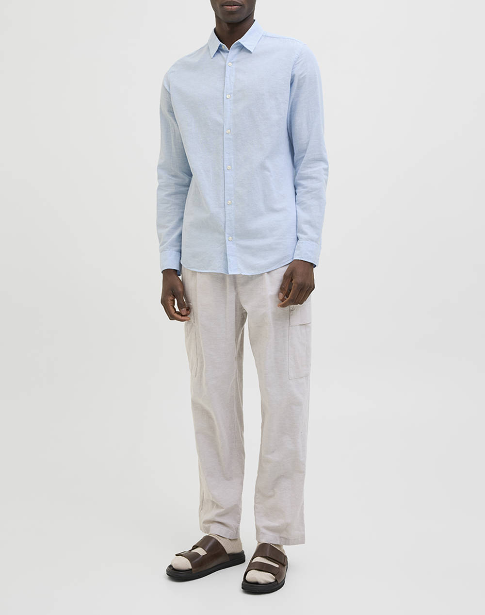 JACK&JONES JJEBREEZE LINEN BLEND SHIRT LS SN