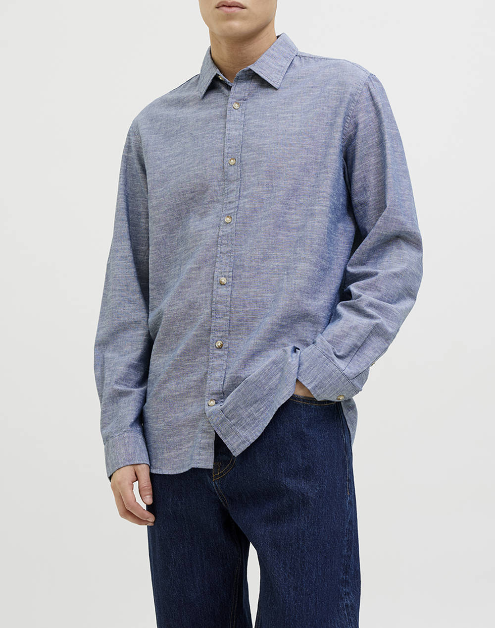 JACK&JONES JJESUMMER SHIRT LS SN