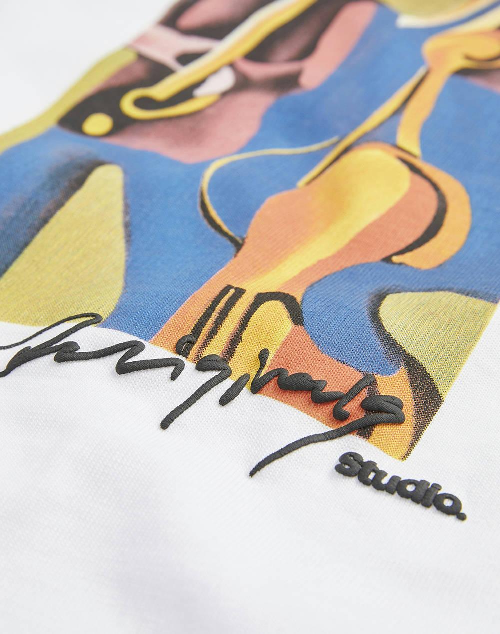 JACK&JONES JORMANCHESTER CUBISM FRONT TEE SS CN