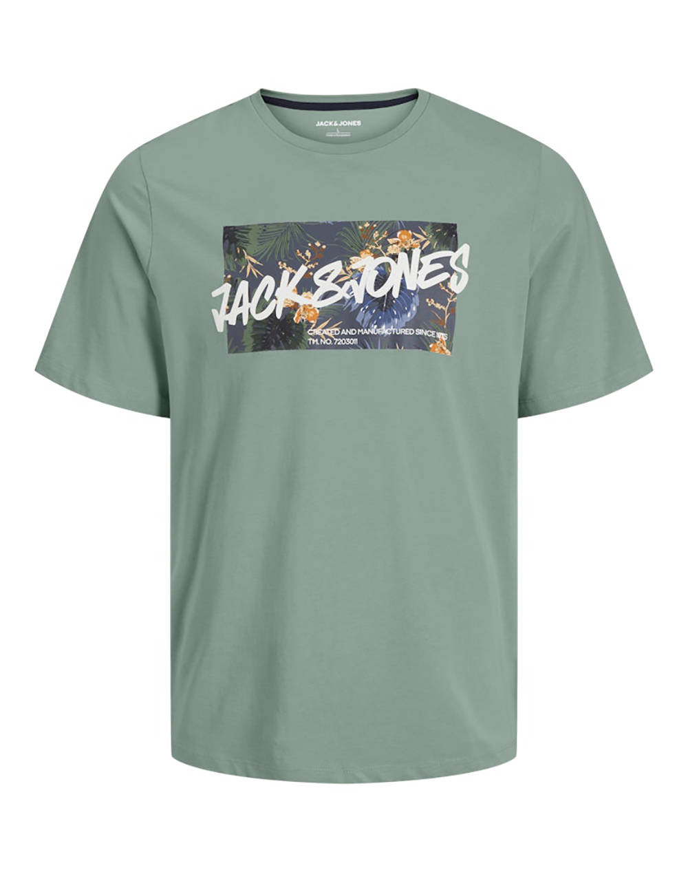 JACK&JONES JJHAWAII SHAPE TEE SS CREW NECK LN