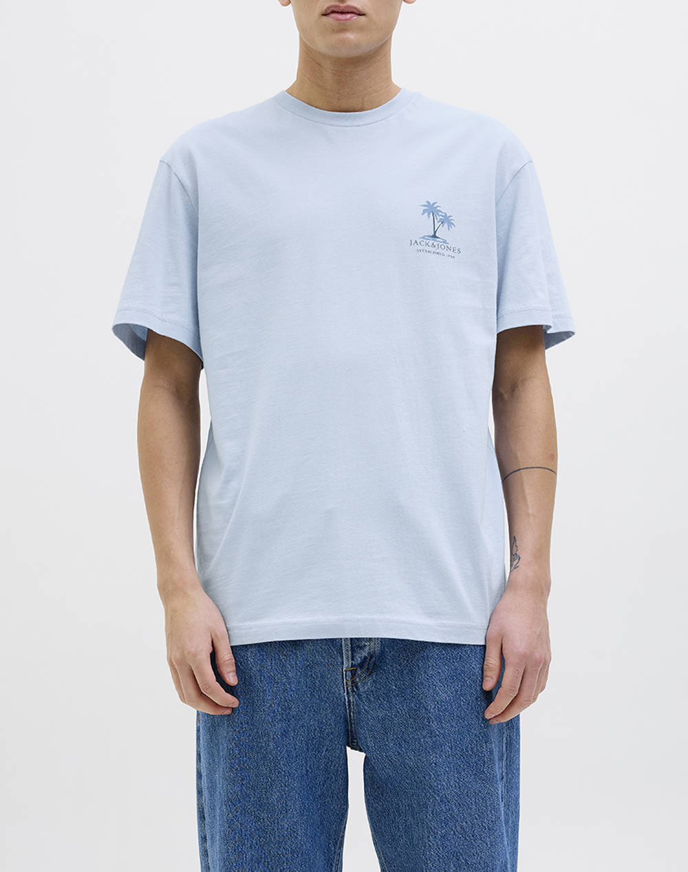 JACK&JONES JJSUMMER VIBES TEE SS CREW NECK LN