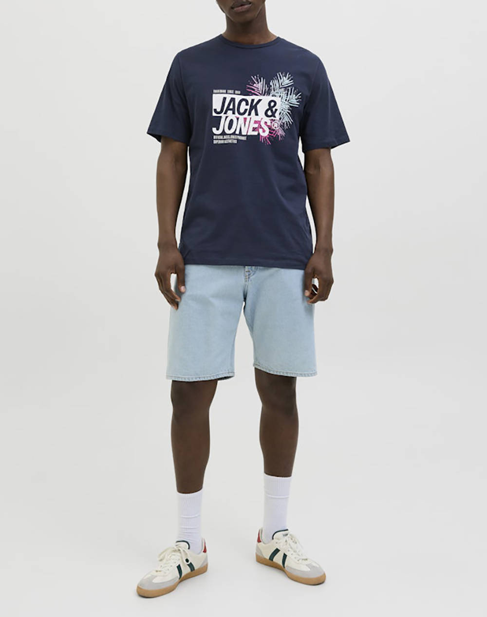 JACK&JONES JJJAXON TEE SS CREW NECK LN