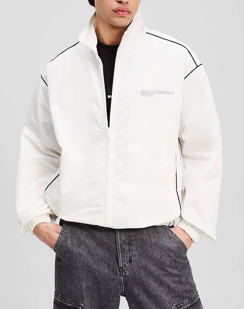 KARL JEANS KLJ ZIP UP PIPING JACKET