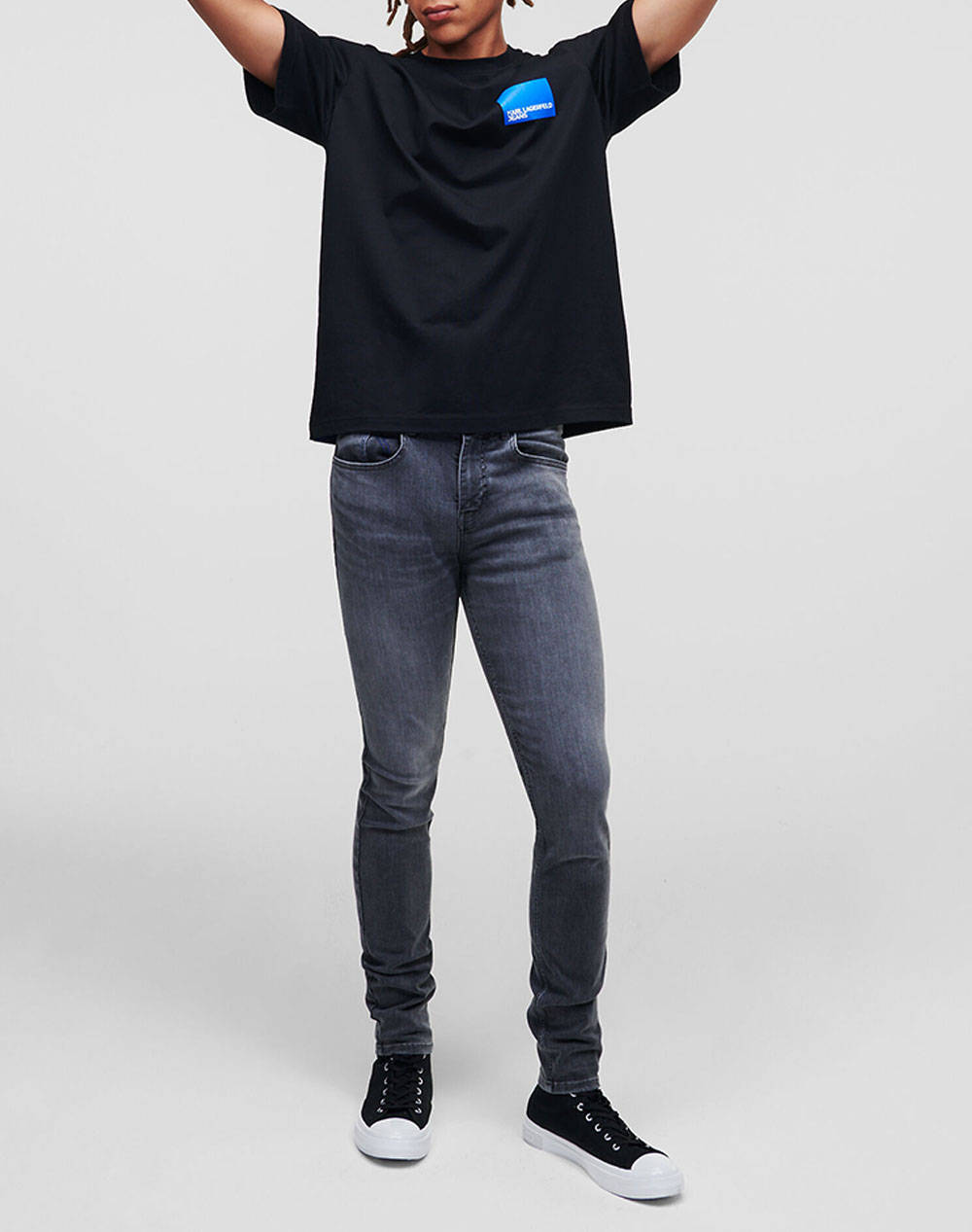 KARL LAGERFELD KLJ REG SS BOX LOGO TEE