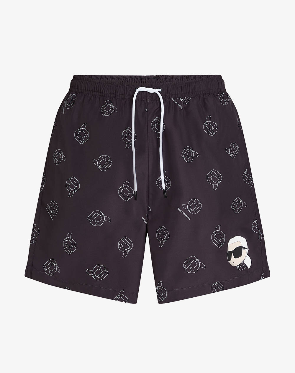 KARL LAGERFELD IKON AOP MED BOARDSHORTS