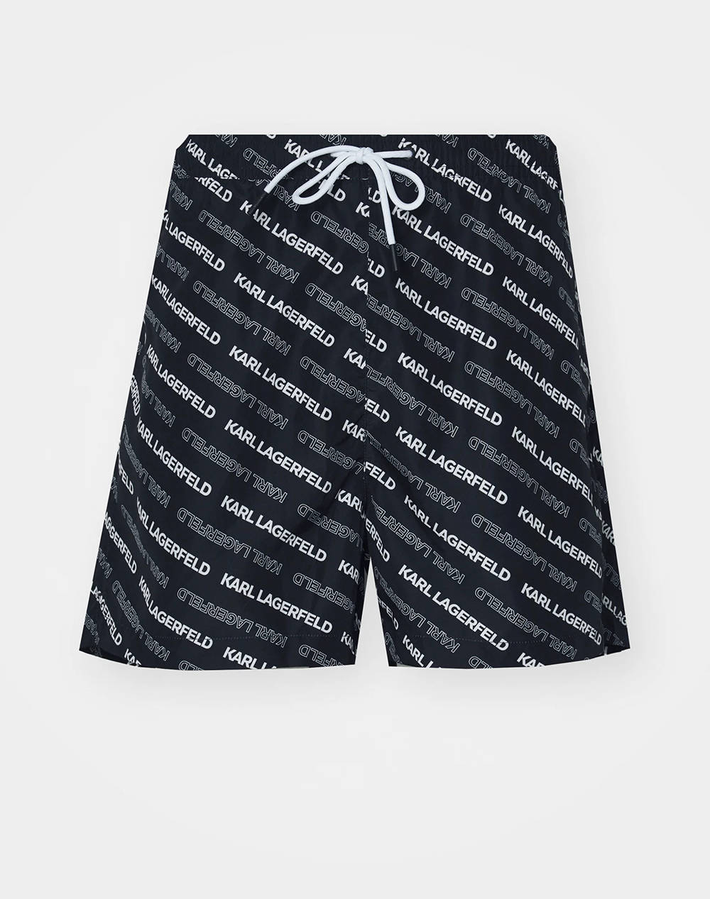 KARL LAGERFELD DIAGONAL AOP SHORT BOARDSHORTS