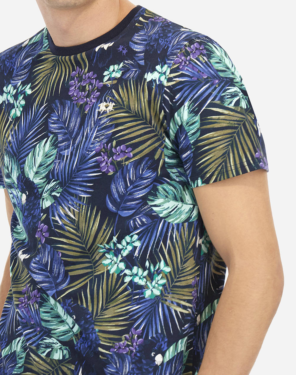 LA MARTINA BLUZA T-SHIRT KM MAN T-SHIRT PRINTED STRETCH PI
