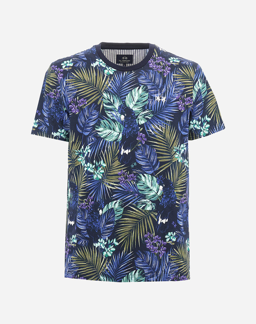 LA MARTINA BLUZA T-SHIRT KM MAN T-SHIRT PRINTED STRETCH PI