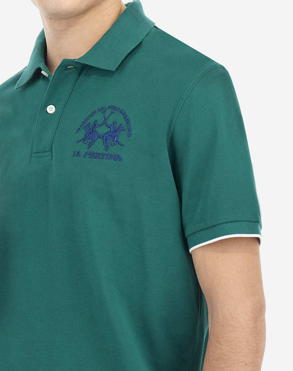 LA MARTINA BLUZA POLO KM MAN S/S POLO PIQUET STRETCH