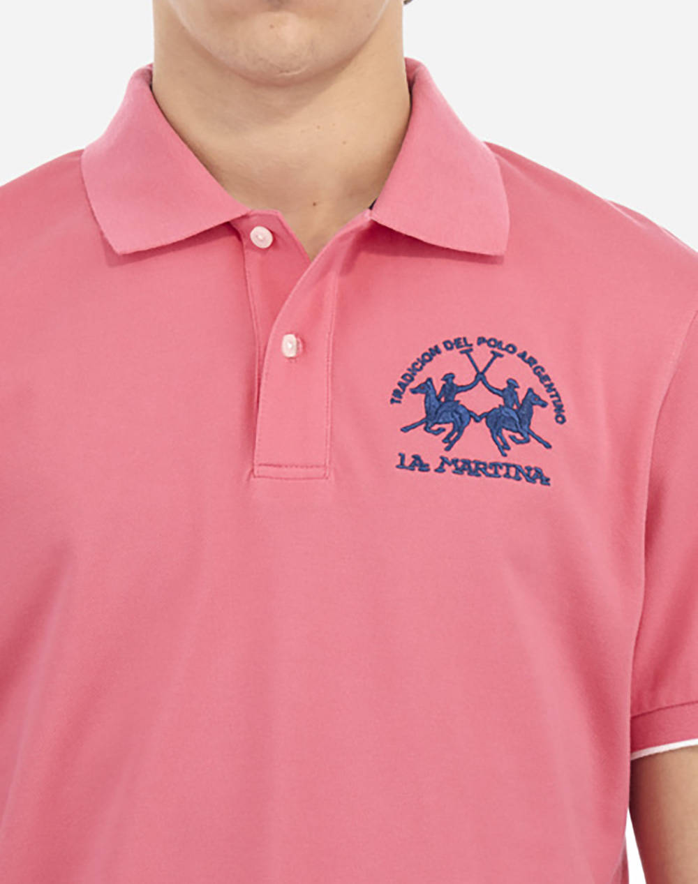 LA MARTINA BLUZA POLO KM MAN S/S POLO PIQUET STRETCH