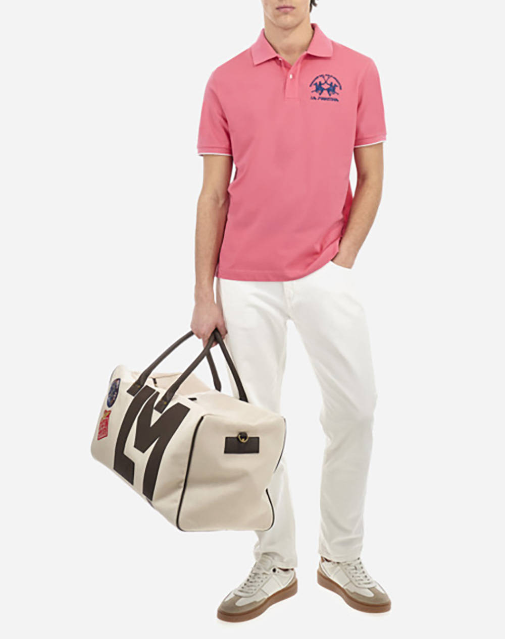 LA MARTINA BLUZA POLO KM MAN S/S POLO PIQUET STRETCH