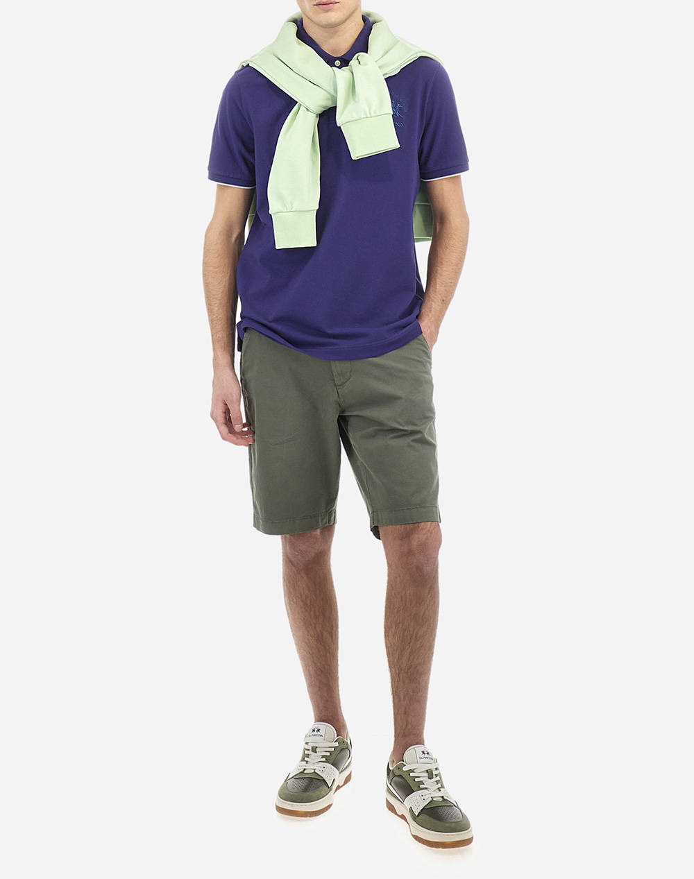LA MARTINA BLUZA POLO KM MAN S/S POLO PIQUET STRETCH