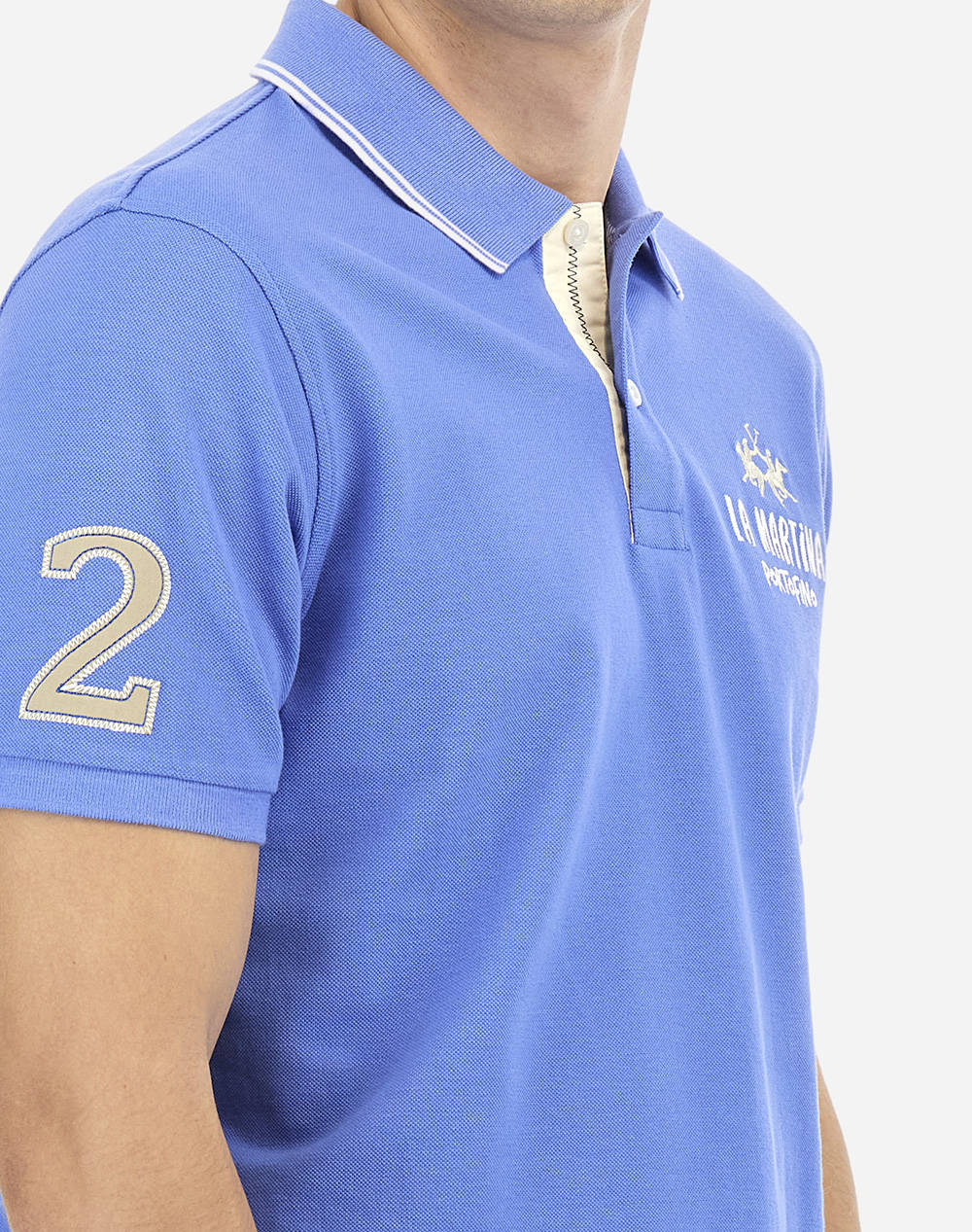 LA MARTINA BLUZA POLO KM MAN POLO SEMI 30/1 COTTON PIQU