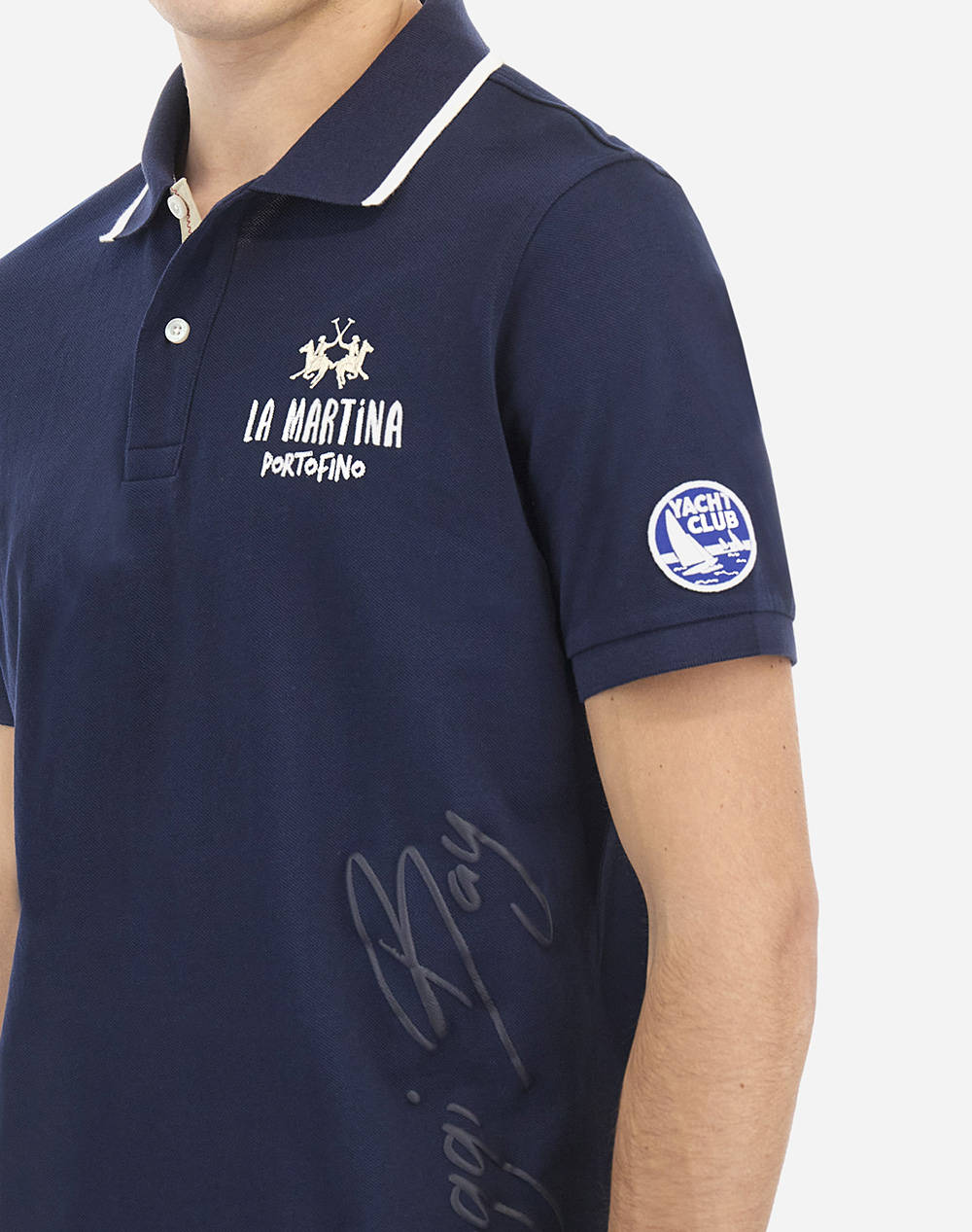 LA MARTINA BLUZA POLO KM MAN POLO SEMI 30/1 COTTON PIQU