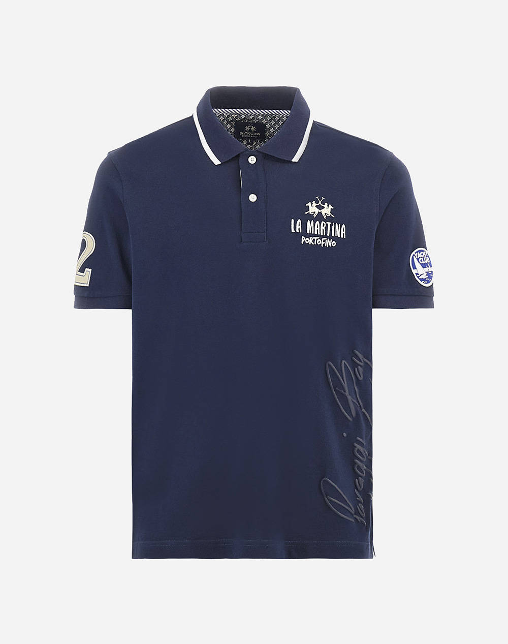 LA MARTINA BLUZA POLO KM MAN POLO SEMI 30/1 COTTON PIQU