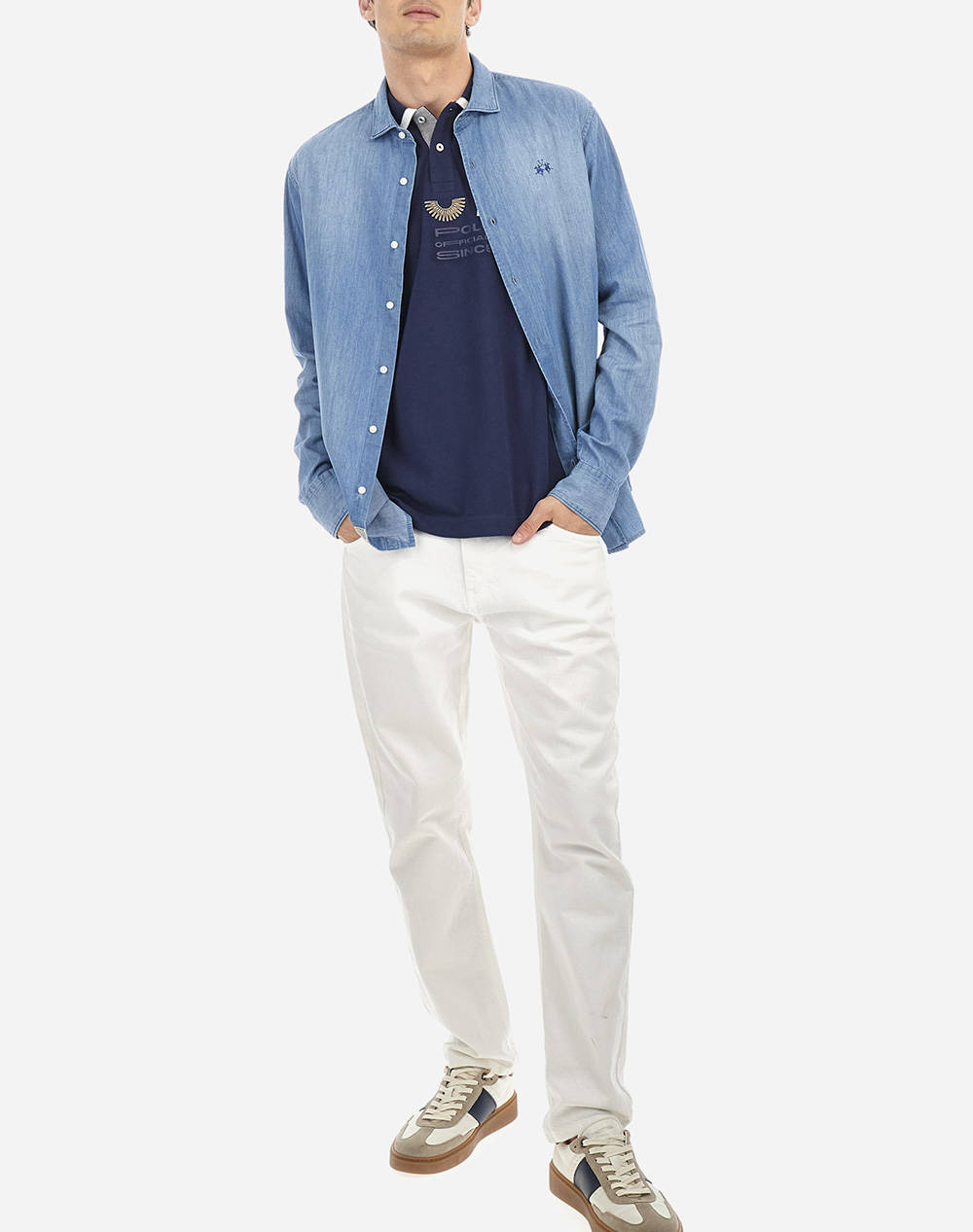 LA MARTINA BLUZA POLO KM MAN S/S POLO PIQUET STRETCH