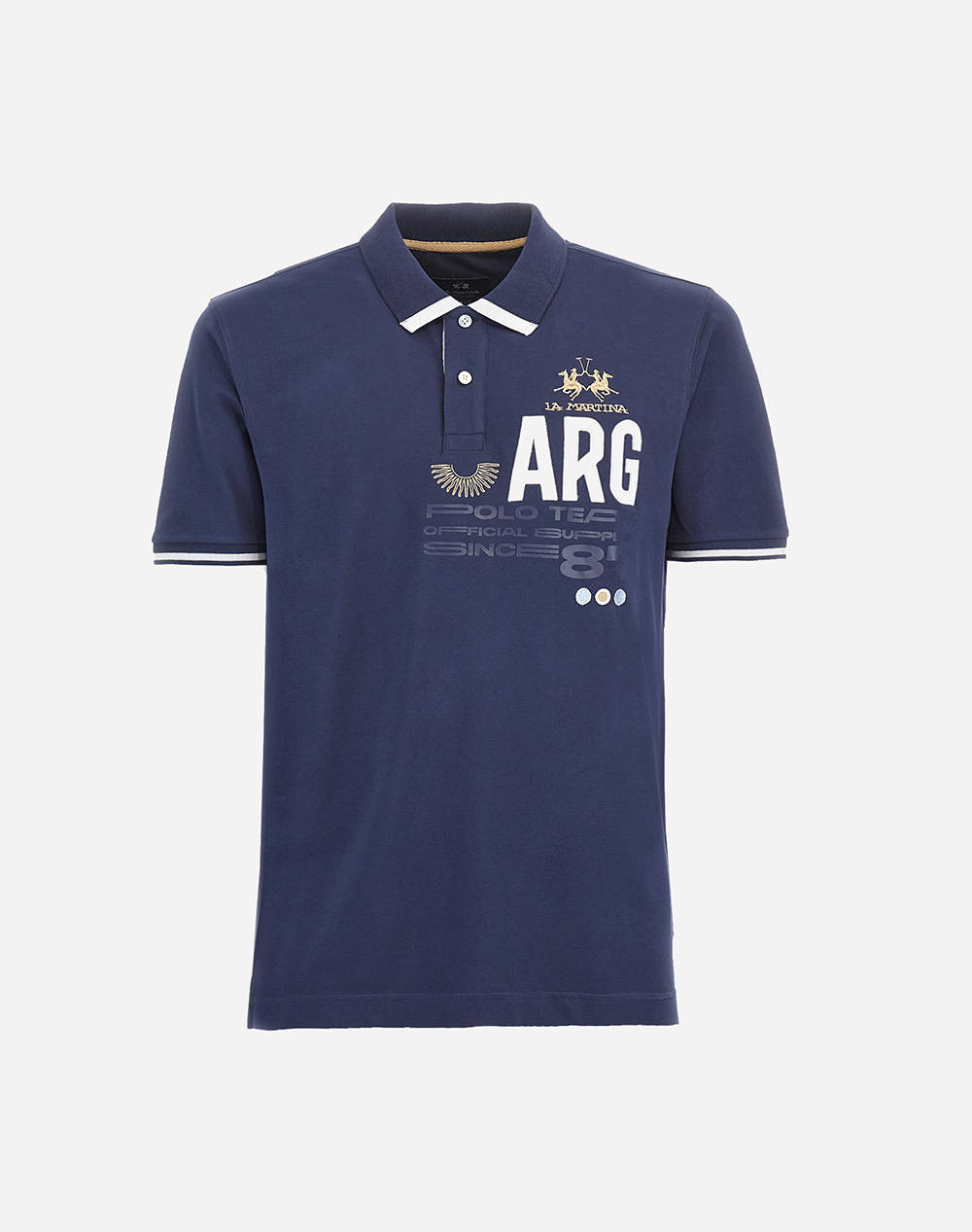 LA MARTINA BLUZA POLO KM MAN S/S POLO PIQUET STRETCH