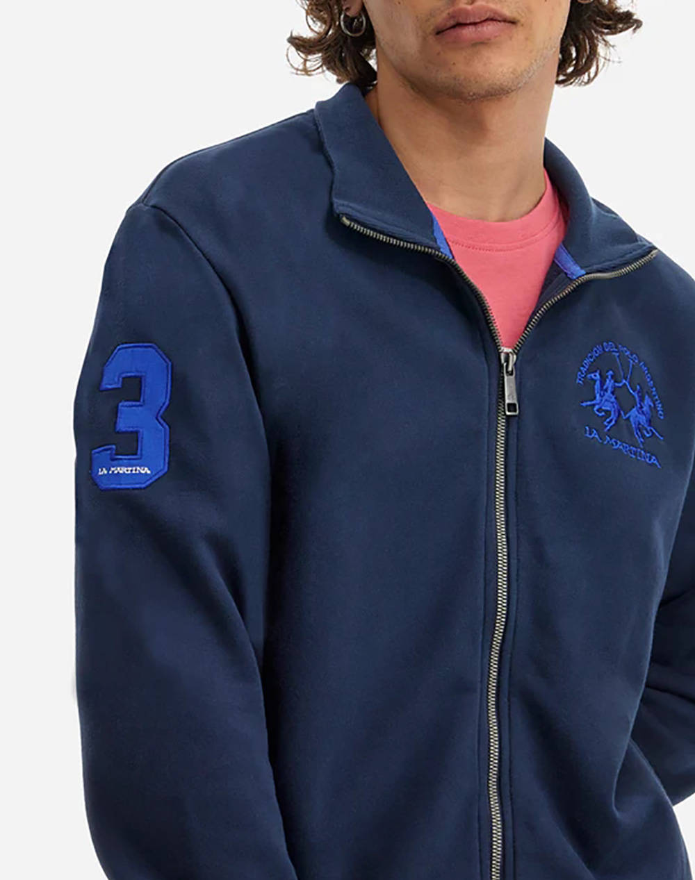 LA MARTINA JACKET MM MAN FLEECE DIAGONAL FRENCH TER