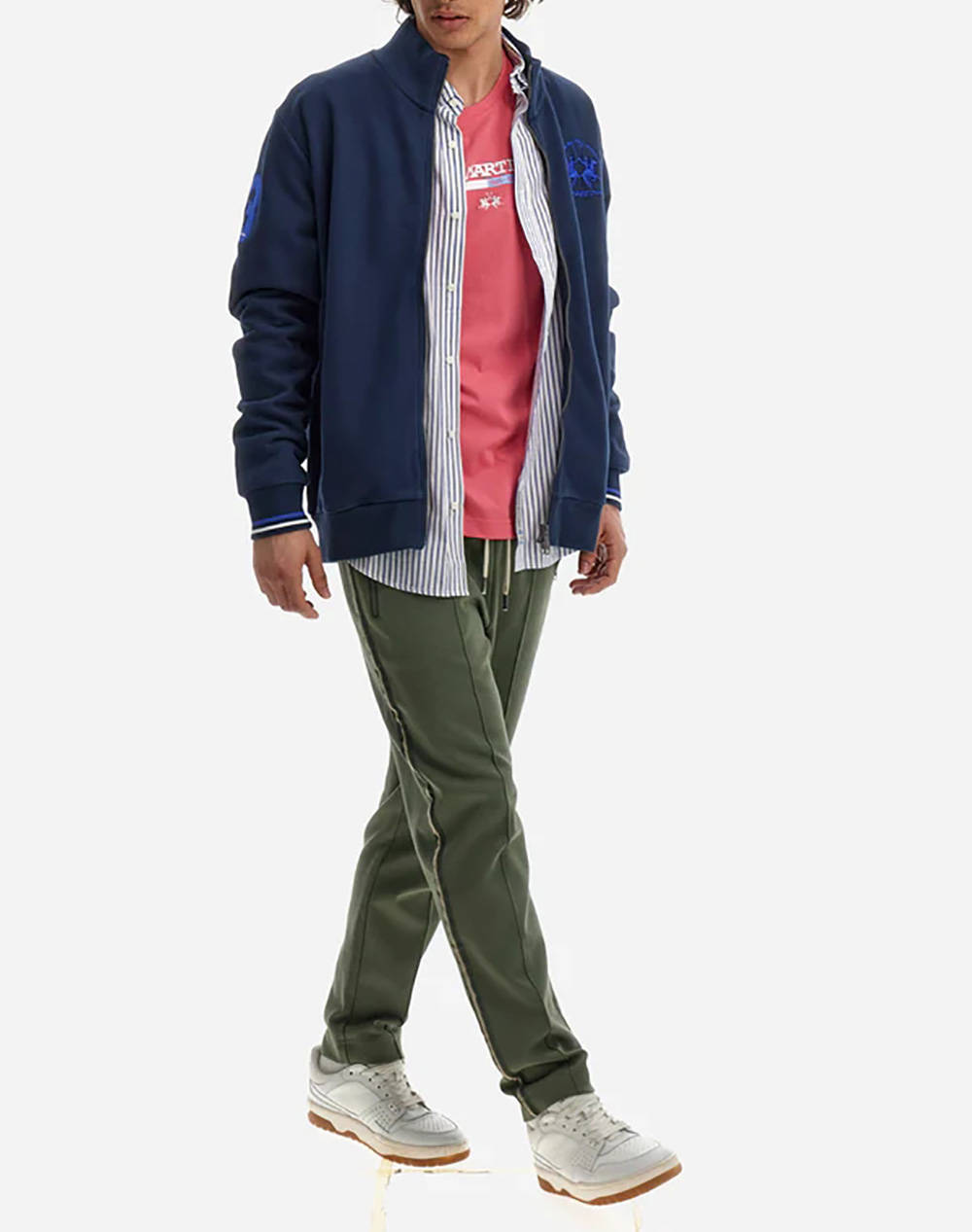 LA MARTINA JACKET MM MAN FLEECE DIAGONAL FRENCH TER