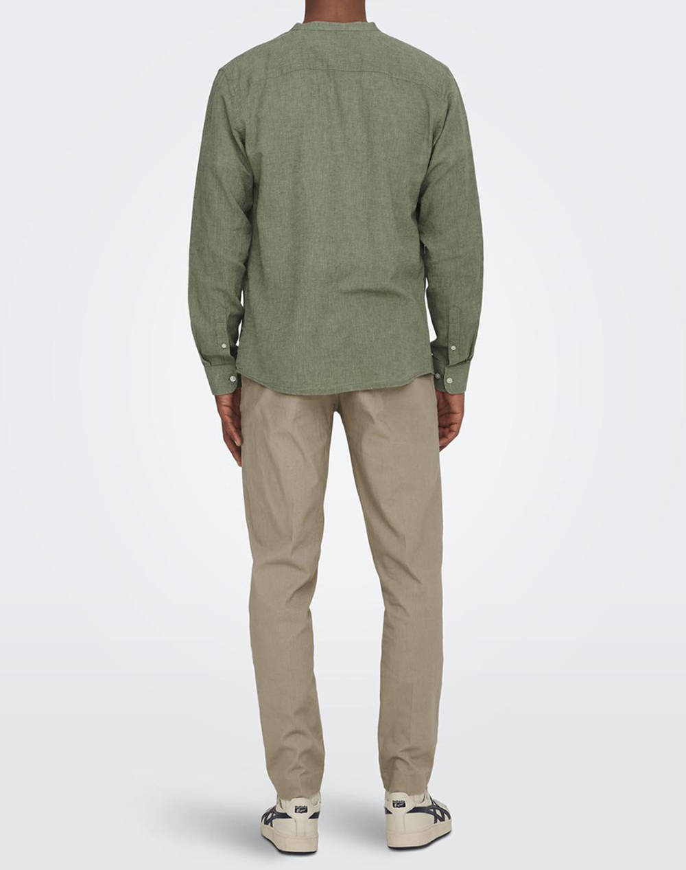 ONLY&SONS ONSCAIDEN LIFE LS SOLID LINEN MAO NOOS