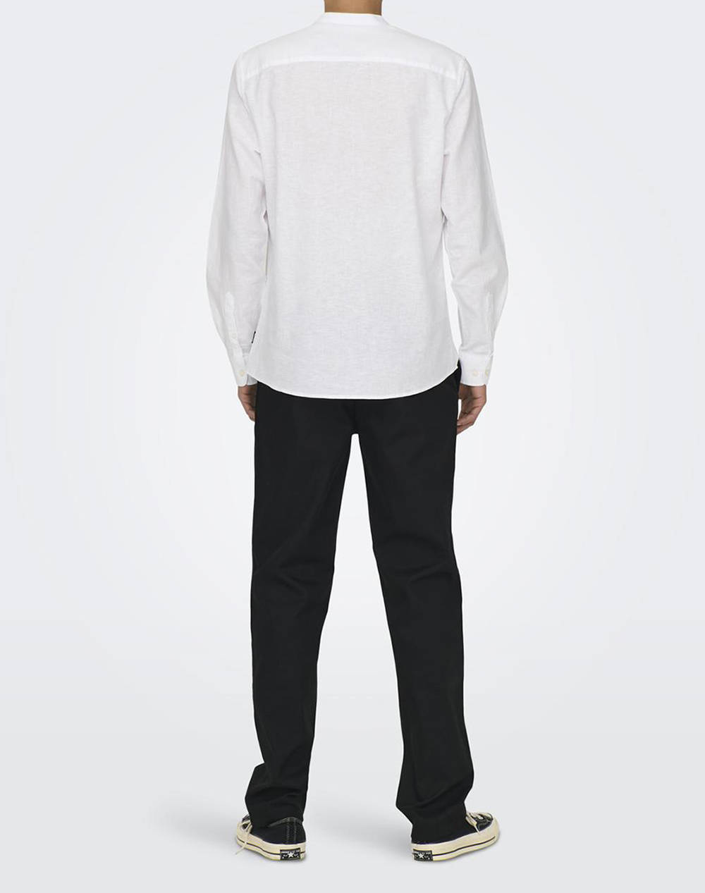 ONLY&SONS ONSCAIDEN LIFE LS SOLID LINEN MAO NOOS