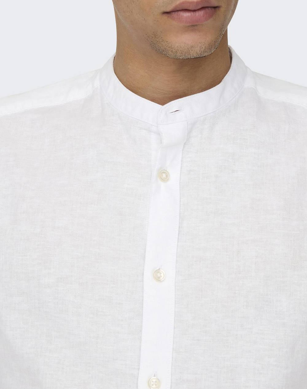 ONLY&SONS ONSCAIDEN LIFE LS SOLID LINEN MAO NOOS
