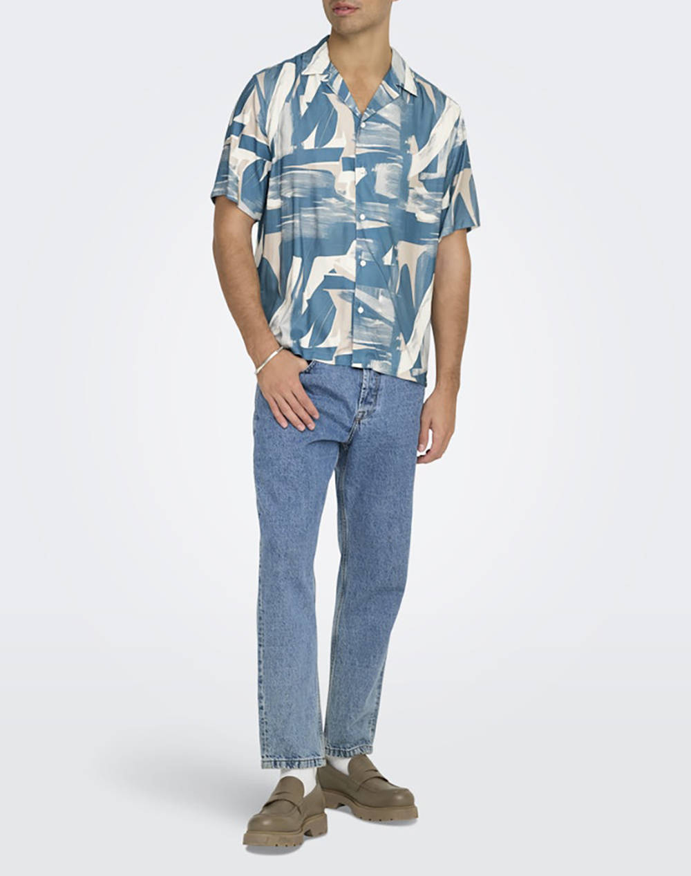 ONLY&SONS ONSDASH LIFE REG DIG AOP SS RESORT SHIRT