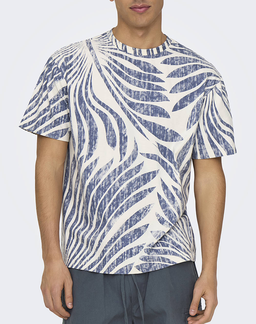 ONLY&SONS ONSZEKE LIFE REG WASHED SS AOP TEE
