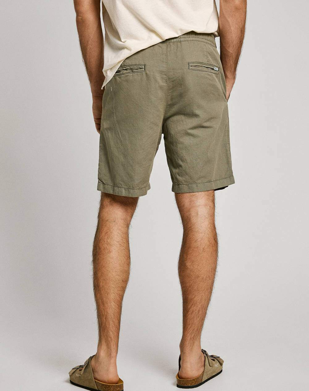 PEPE JEANS DROP 3A RELAXED LINEN SMART SHORTS BERMUDE DE BARBATI