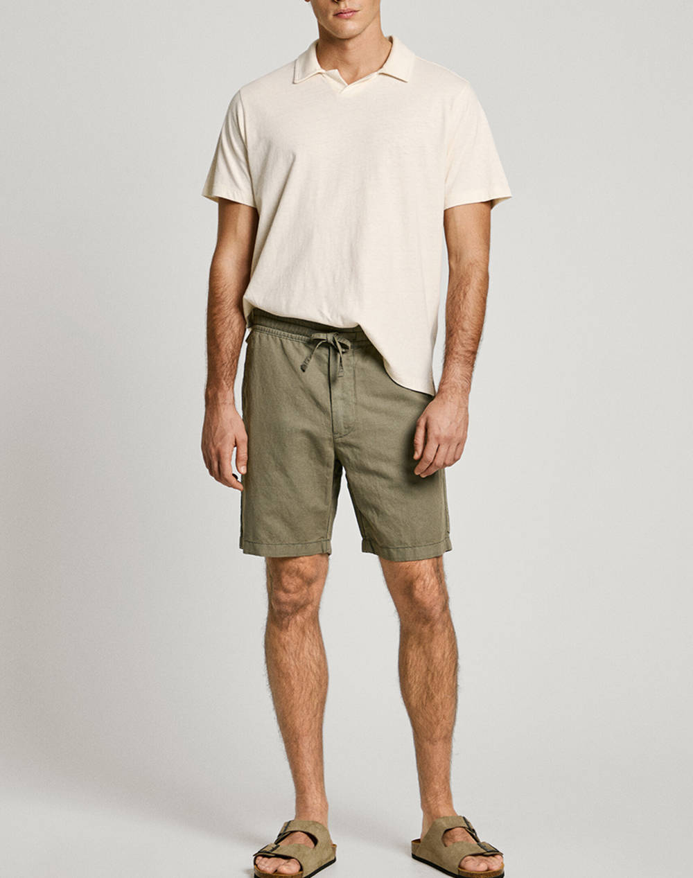 PEPE JEANS DROP 3A RELAXED LINEN SMART SHORTS BERMUDE DE BARBATI
