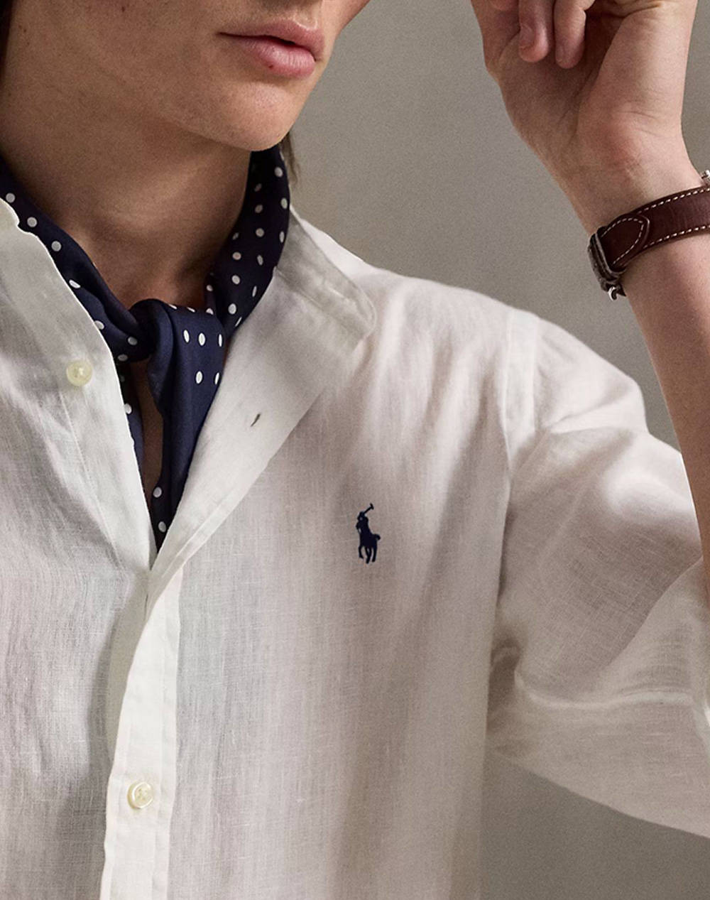 RALPH LAUREN SLPSBBNDPPCS-LONG SLEEVE-SPORT SHIRT