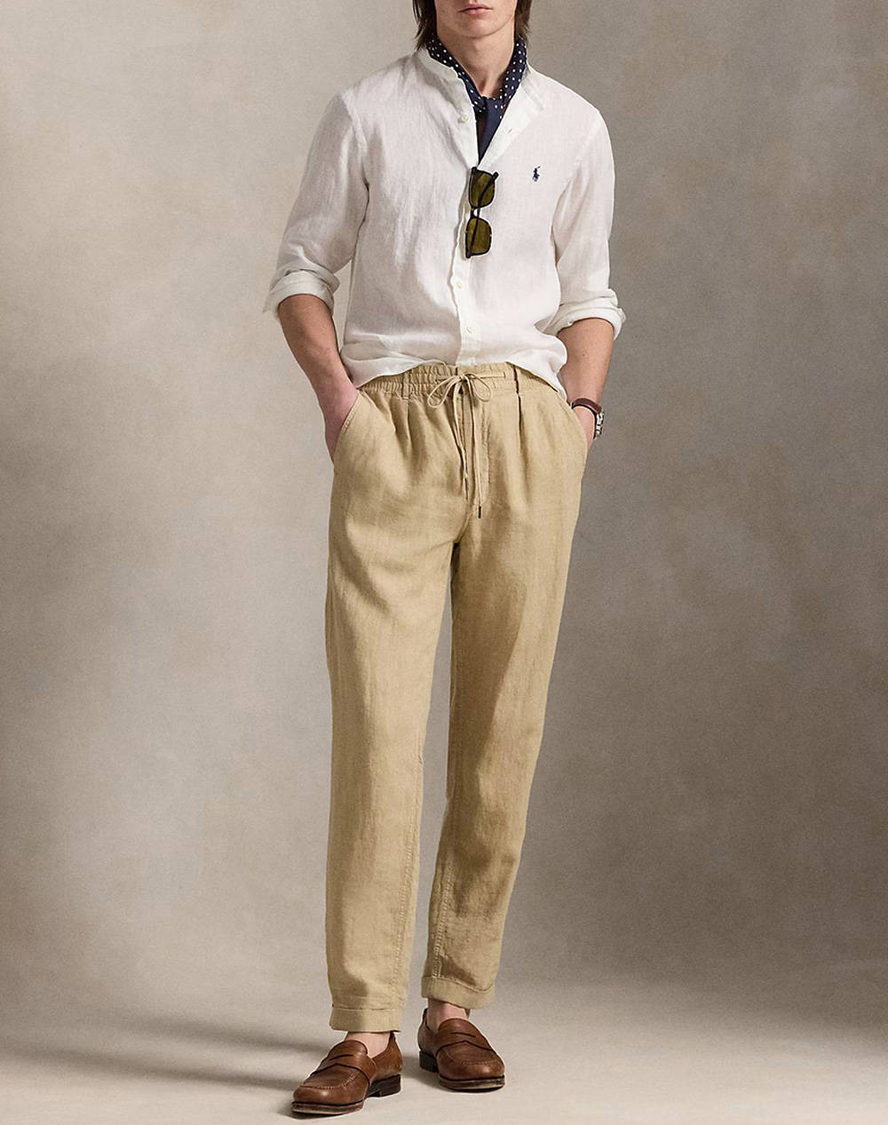 RALPH LAUREN SLPSBBNDPPCS-LONG SLEEVE-SPORT SHIRT