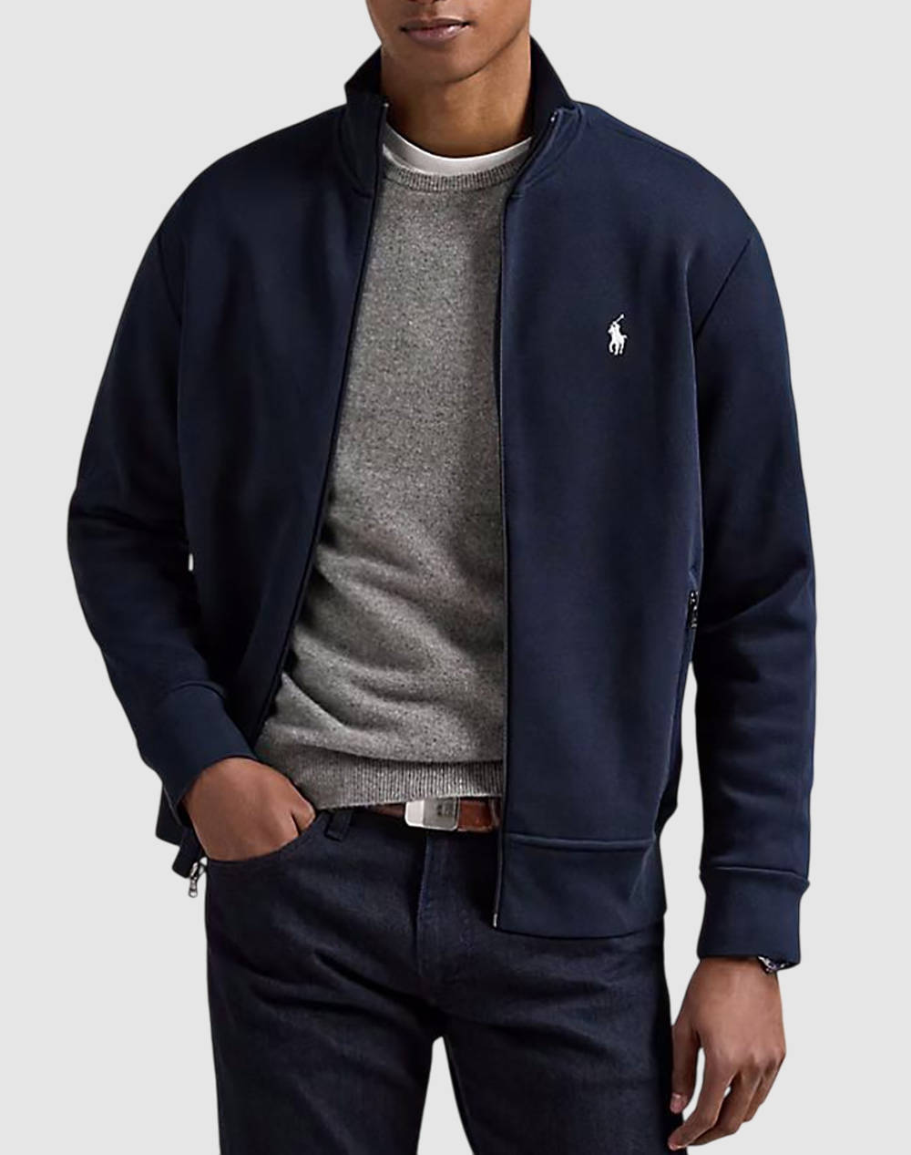RALPH LAUREN LSFZTRACKM9-LONG SLEEVE-SWEATSHIRT