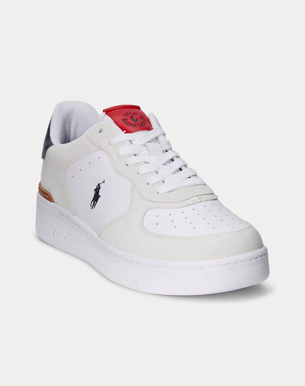 RALPH LAUREN SUEDE/LEATHER-MASTERS CRT-SK-LTL