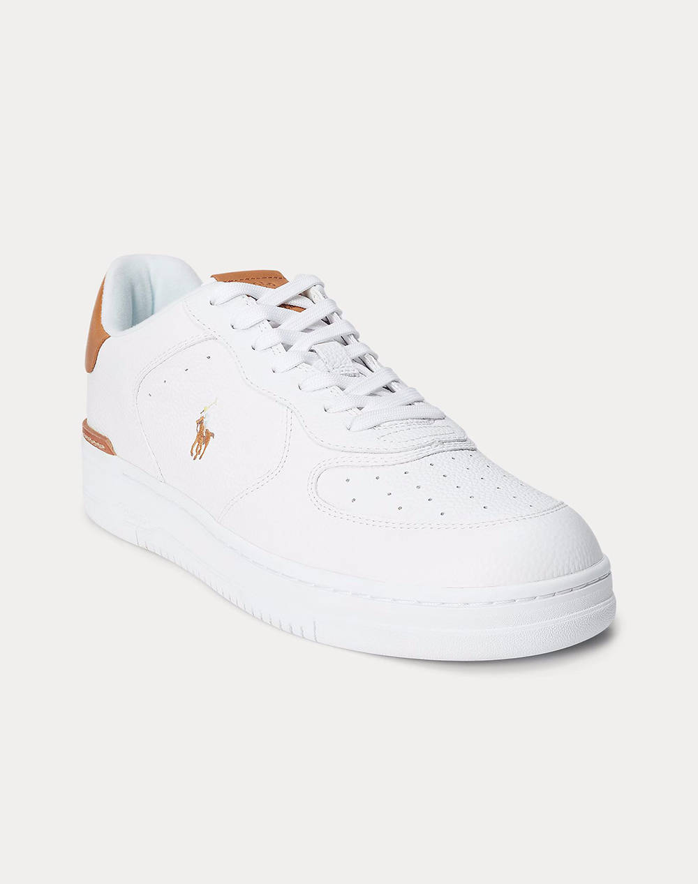 RALPH LAUREN TUMBLED LEATHER-MASTERS CRT-SK-LTL