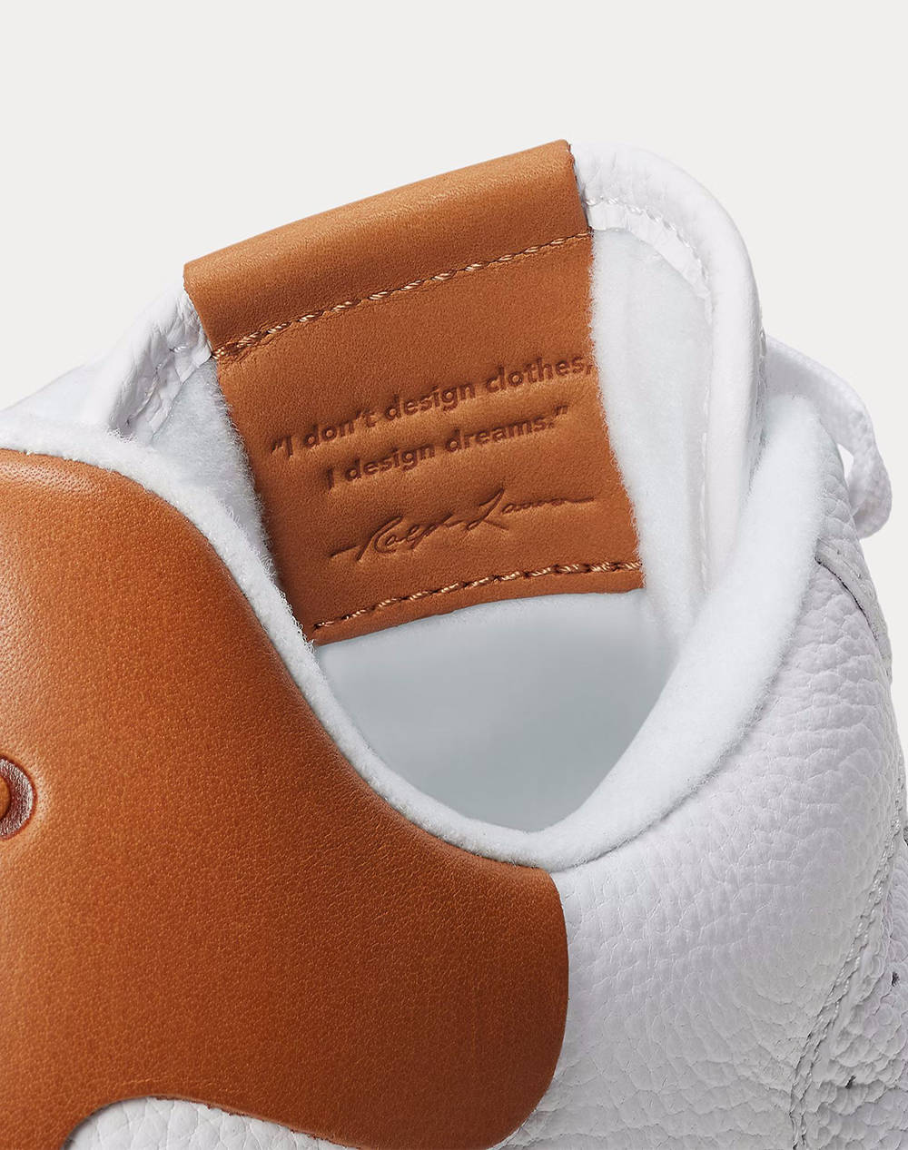 RALPH LAUREN TUMBLED LEATHER-MASTERS CRT-SK-LTL