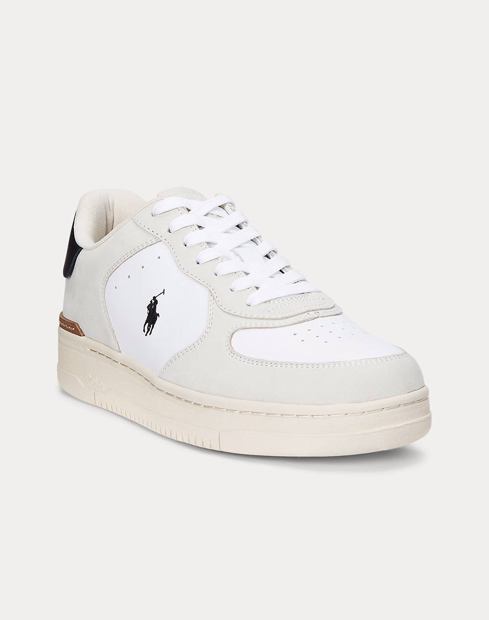 RALPH LAUREN NUBUCK/LEATHER-MASTERS CRT-SK-LTL