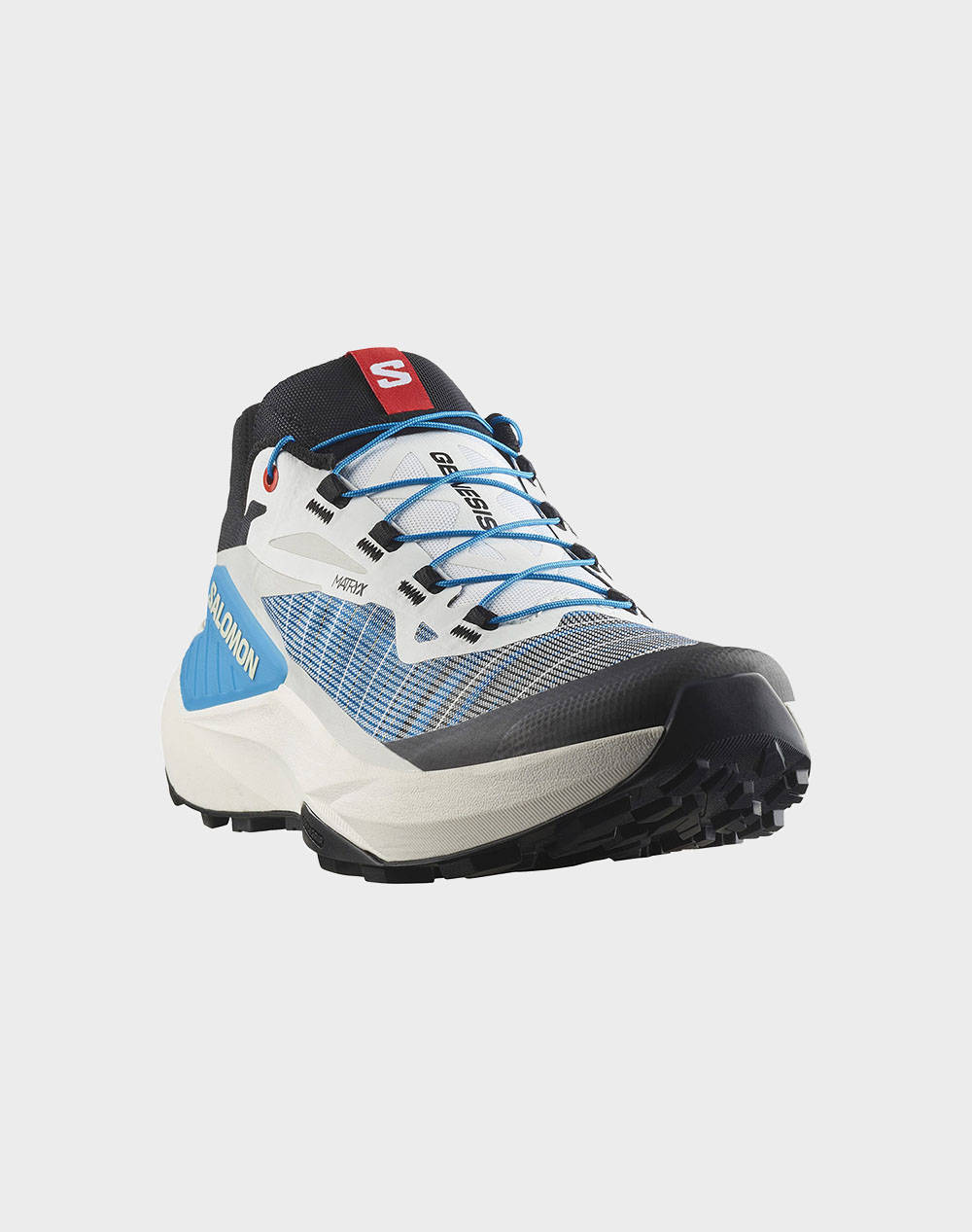 SALOMON TRAIL RUNNING - GENESIS GENESIS BLACK / WHITE / TRANSCEND BLUE INCALTAMINTE DE BARBATI