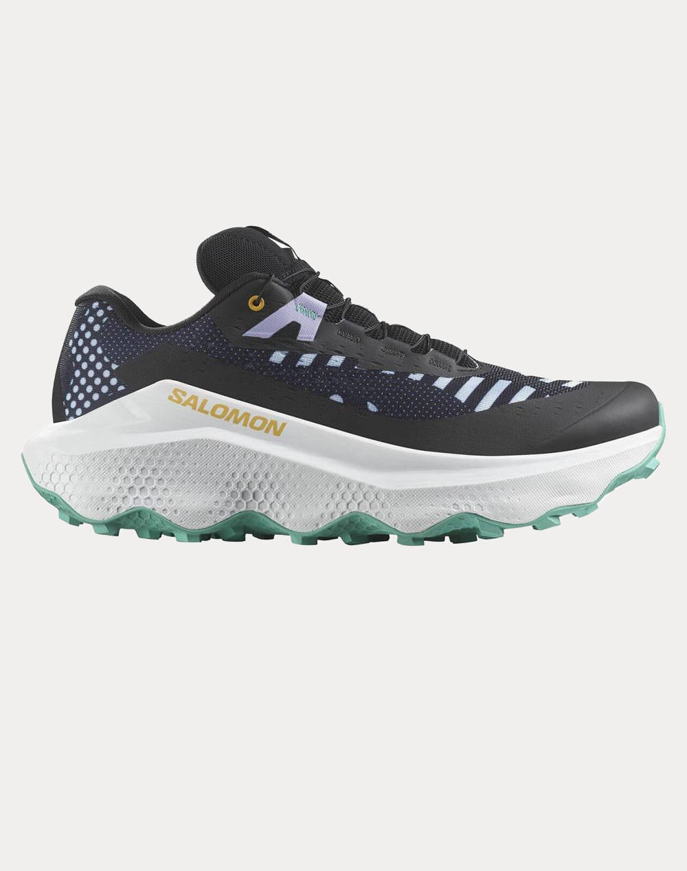 SALOMON TRAIL RUNNING - ULTRA ULTRA GLIDE 3 PROTO PACK BLACK / WHITE / WATERFALL INCALTAMINTE DE BARBATI