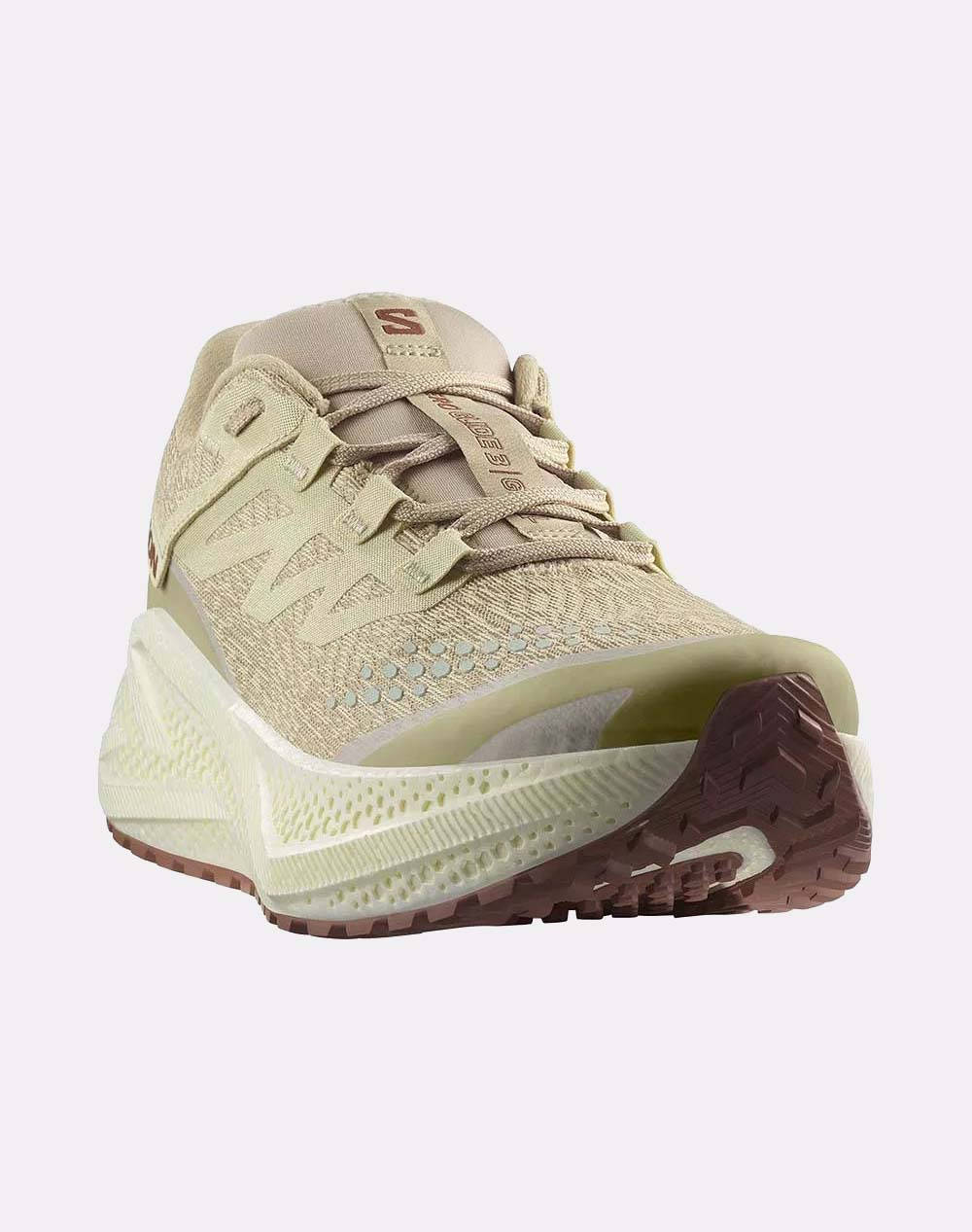 SALOMON GRAVEL RUNNING - AERO AERO GLIDE 3 GRVL GREEN HAZE / VANILLA ICE / RUSSET INCALTAMINTE DE BARBATI