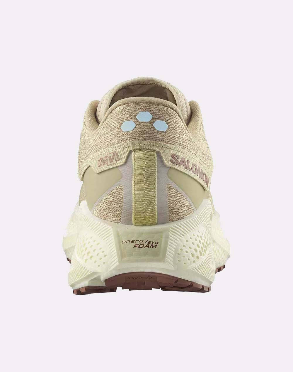 SALOMON GRAVEL RUNNING - AERO AERO GLIDE 3 GRVL GREEN HAZE / VANILLA ICE / RUSSET INCALTAMINTE DE BARBATI