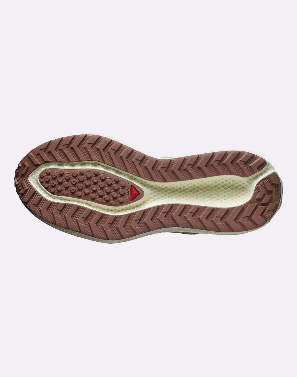 SALOMON GRAVEL RUNNING - AERO AERO GLIDE 3 GRVL GREEN HAZE / VANILLA ICE / RUSSET INCALTAMINTE DE BARBATI