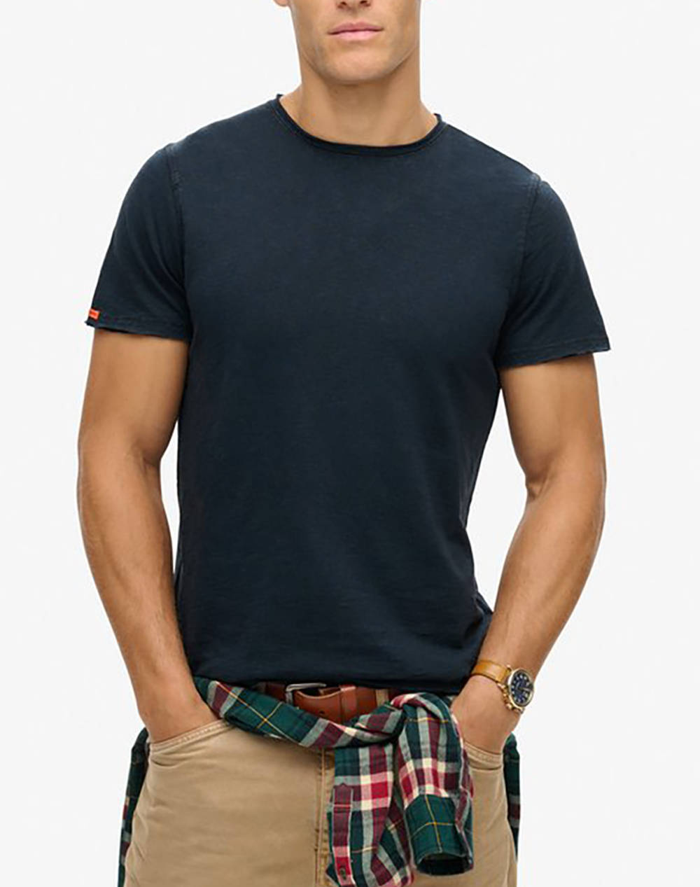 SUPERDRY D3 STUD RAW EDGE SLUB T SHIRT BLUZA DE BARBATI